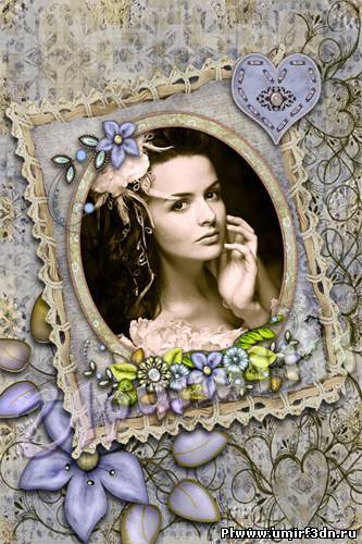 Рамка для Photoshop - Портрет незнакомки