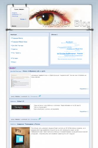 Шаблон Meister-Blog (рип ArtVit.Ru)